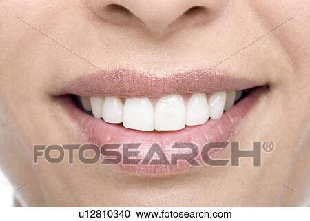Stock Image - Woman's mouth. Fotosearch