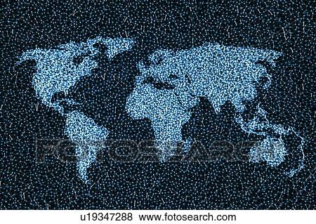 Stock Photo - World map, illustration. Fotosearch