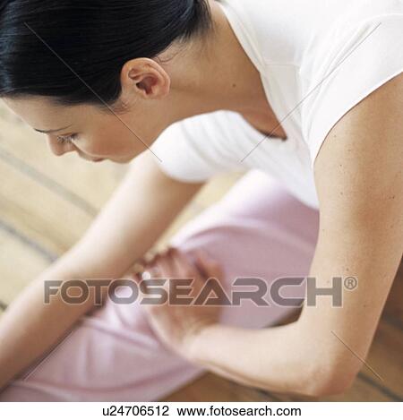 Stock Image - Yoga exercise. Fotosearch