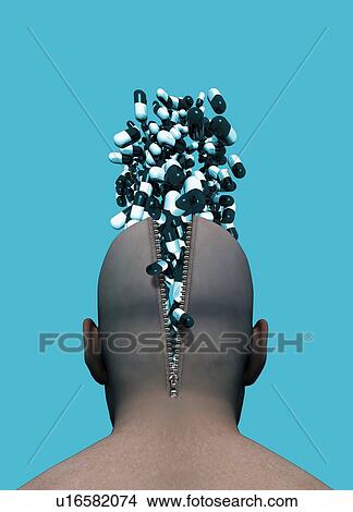 Affect of drugs on mental health, artwork View Large Photo Image Picture - Affect of drugs on mental health, artwork. Fotosearch