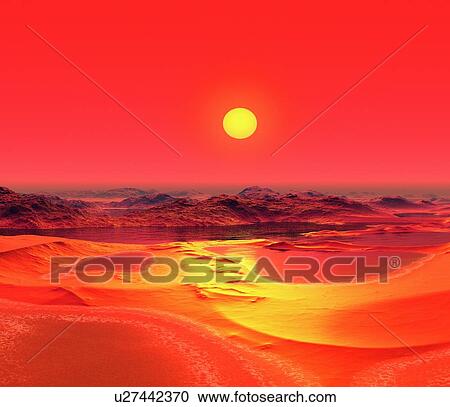 Alien planet, artwork View Large Photo Image Stock Image - Alien planet, artwork. Fotosearch