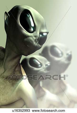 Aliens, artwork View Large Photo Image Stock Image - Aliens, artwork. Fotosearch