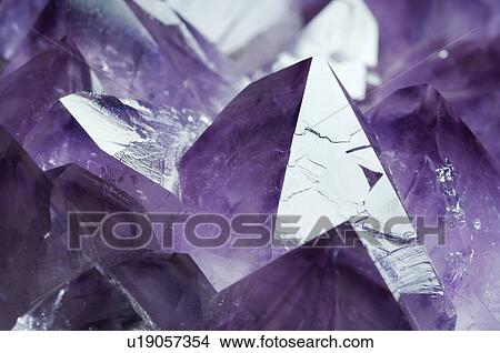 Picture - Amethyst crystals. Fotosearch