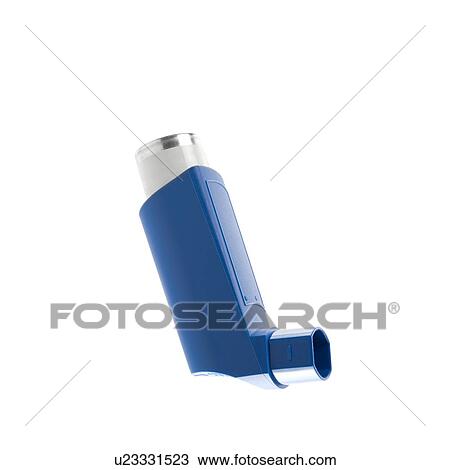 Stock Image - Asthma inhaler. Fotosearch
