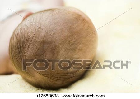 Baby boy's head View Large Photo Image Stock Photo - Baby boy's head. Fotosearch