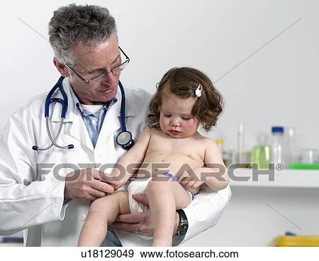 Stock Photo - Baby with chickenpox. Fotosearch