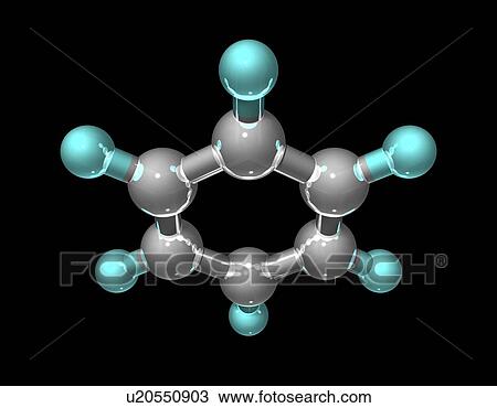 Benzene, molecular model View Large Photo Image Stock Image - Benzene, molecular model. Fotosearch
