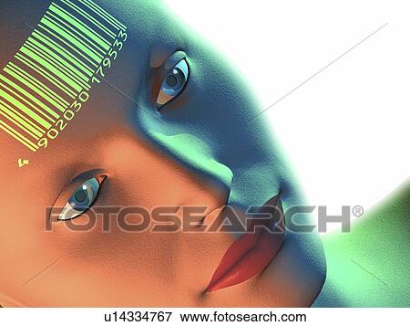 Stock Photo - Biometric identification, artwork. Fotosearch