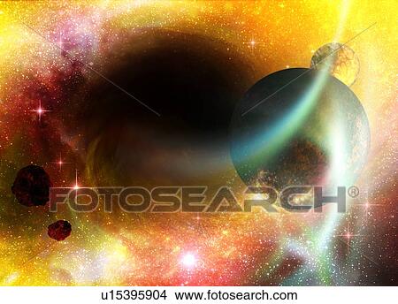 Black hole, artwork View Large Photo Image Picture - Black hole, artwork. Fotosearch