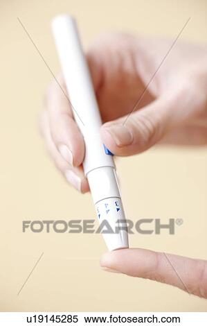 Blood glucose test View Large Photo Image Stock Photography - Blood glucose test. Fotosearch
