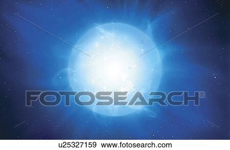 Blue supergiant, artwork View Large Photo Image Stock Photo - Blue supergiant, artwork. Fotosearch