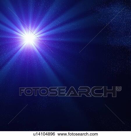 Stock Photograph - Blue supergiant star, artwork. Fotosearch