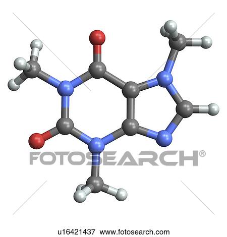 Caffeine molecule View Large Photo Image Stock Photo - Caffeine molecule. Fotosearch