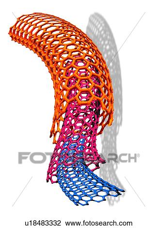 Carbon nanotube, artwork View Large Photo Image Stock Image - Carbon nanotube, artwork. Fotosearch