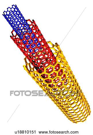Carbon nanotube, artwork View Large Photo Image Stock Image - Carbon nanotube, artwork. Fotosearch