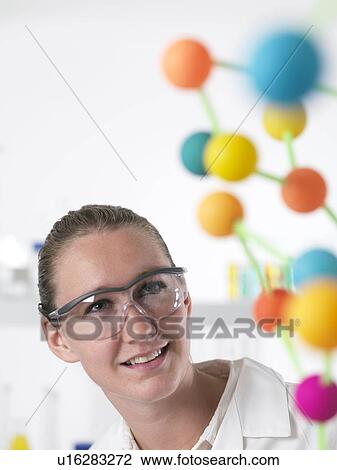 Stock Image - Chemistry research. Fotosearch