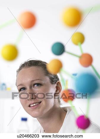 Stock Image - Chemistry research. Fotosearch