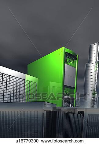 Computer city, conceptual artwork View Large Photo Image Stock Image - Computer city, conceptual artwork. Fotosearch