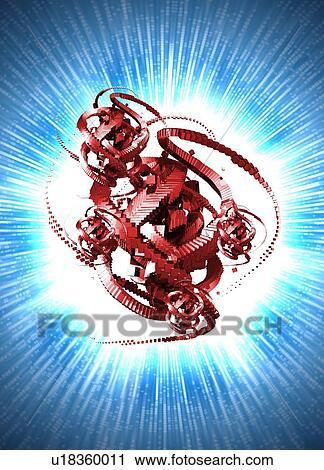 Stock Image - Computer virus, conceptual artwork. Fotosearch
