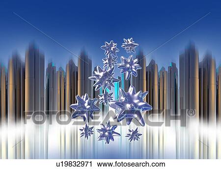 Stock Image - Computer virus, conceptual artwork. Fotosearch