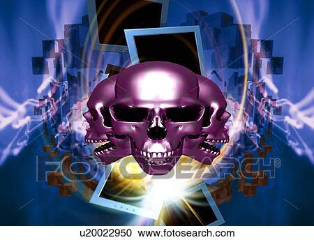 Stock Image - Computer virus, conceptual artwork. Fotosearch