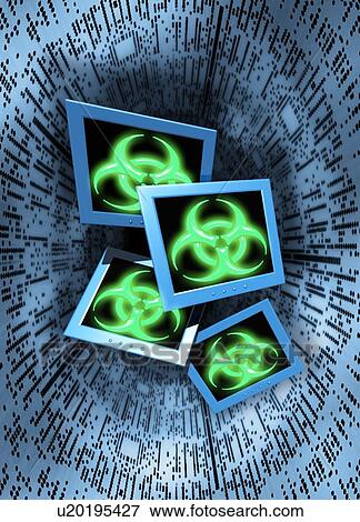 Computer virus, conceptual artwork View Large Photo Image Stock Photo - Computer virus, conceptual artwork. Fotosearch