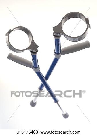 Stock Image - Crutches. Fotosearch