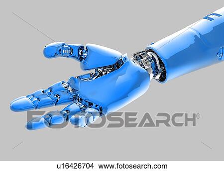 Picture - Cybernetic arm, artwork. Fotosearch