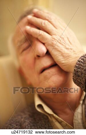 Depressed senior man View Large Photo Image Stock Image - Depressed senior man. Fotosearch
