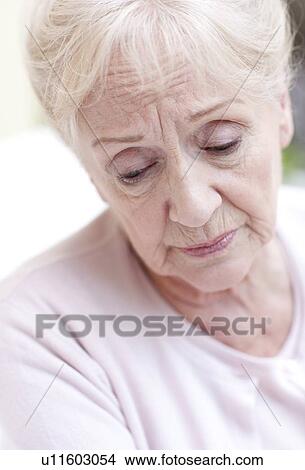 Depressed senior woman View Large Photo Image Picture - Depressed senior woman. Fotosearch