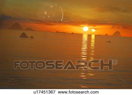 Earthlike extrasolar planet View Large Photo Image Stock Photo - Earthlike extrasolar planet. Fotosearch