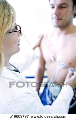 Stock Photo - ECG test. Fotosearch