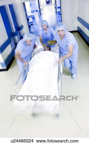 Picture - Emergency hospital treatment. Fotosearch