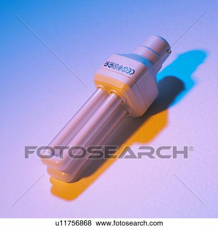 Stock Photo - Energy-saving light bulb. Fotosearch