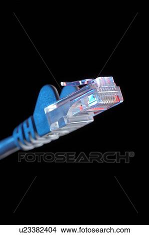 Picture - Ethernet network connector. Fotosearch