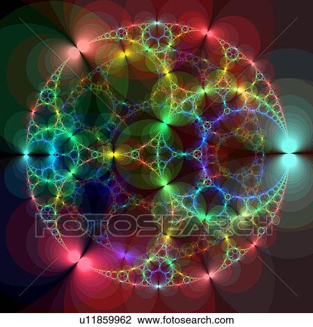 Stock Image - Fractal, artwork. Fotosearch