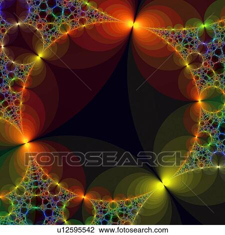 Stock Image - Fractal, artwork. Fotosearch