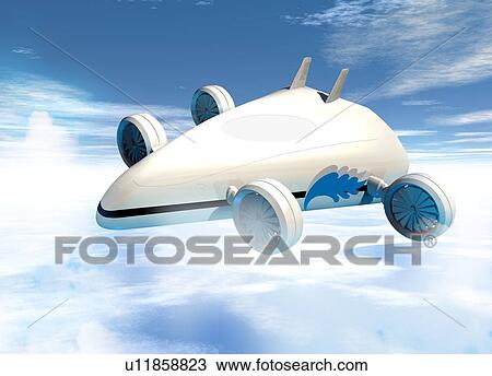 Futuristic airship, artwork View Large Photo Image Stock Image - Futuristic airship, artwork. Fotosearch