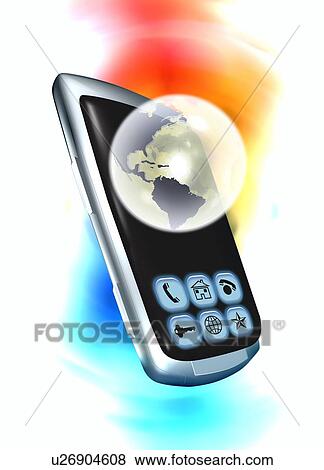 Stock Photo - Global communication, conceptual artwork. Fotosearch