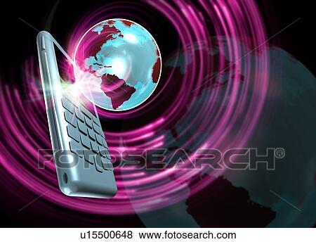 Global communications, artwork View Large Photo Image Stock Photo - Global communications, artwork. Fotosearch