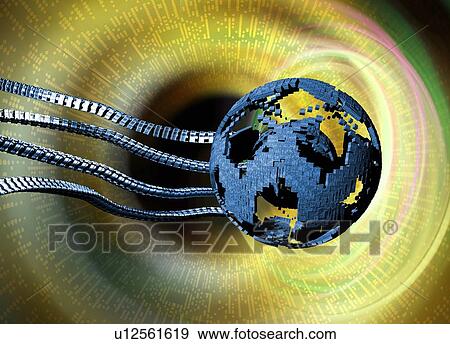 Stock Photo - Global network, conceptual artwork. Fotosearch