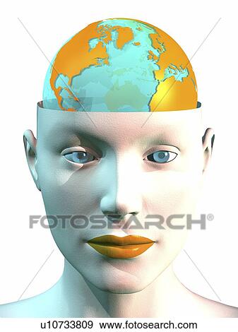 Global thought, conceptual image View Large Photo Image Stock Photo - Global thought, conceptual image. Fotosearch