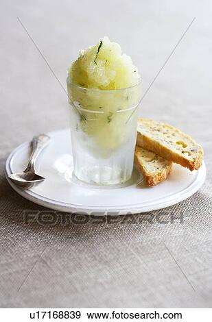 Stock Photo - Granita and biscotti. Fotosearch