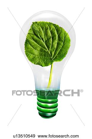 Stock Photo - Green energy, conceptual artwork. Fotosearch