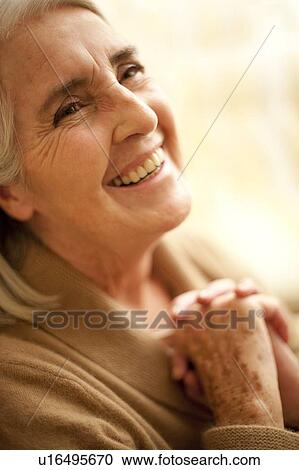 Happy senior woman View Large Photo Image Stock Image - Happy senior woman. Fotosearch