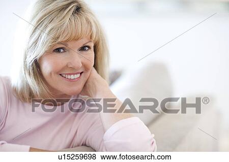 Happy senior woman View Large Photo Image Stock Photo - Happy senior woman. Fotosearch