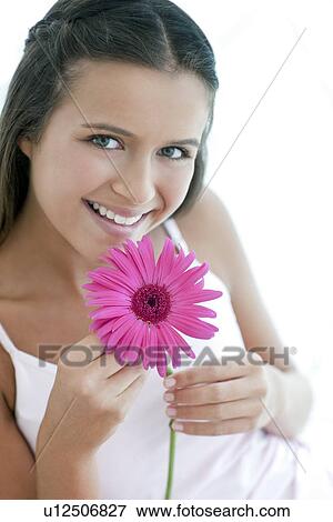 Stock Photo - Happy teenage girl. Fotosearch