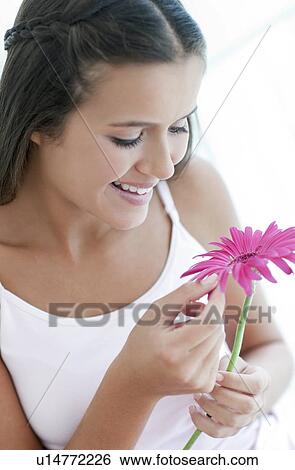 Stock Photograph - Happy teenage girl. Fotosearch