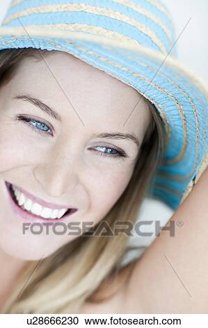 Stock Image - Happy woman. Fotosearch