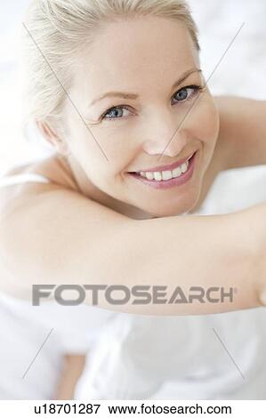 Stock Photo - Happy woman. Fotosearch